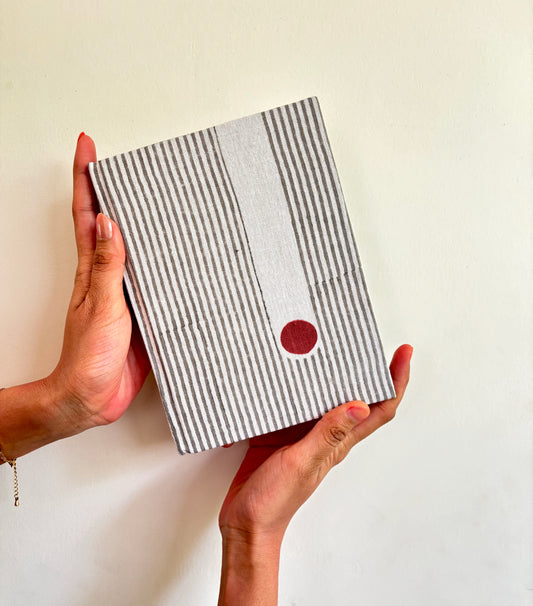 Handcrafted Sustainable A5 Diary Journal Notebook l Handmade Paper l Modern Art