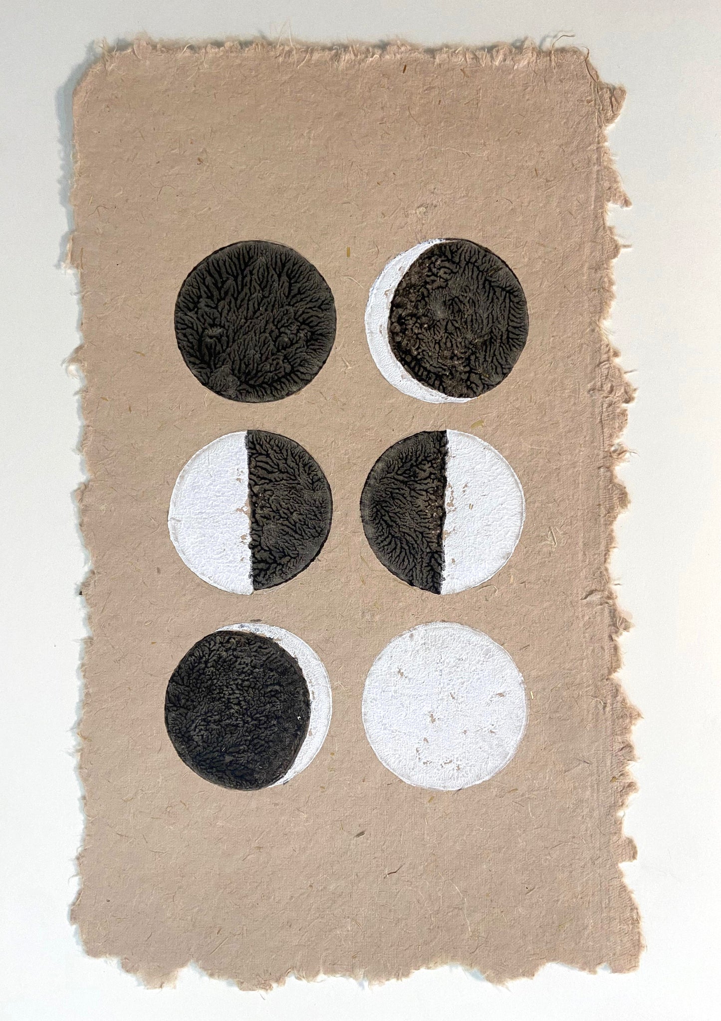 Wall Frame l Handblock printed artwork on handmade paper l 15" x 10"
