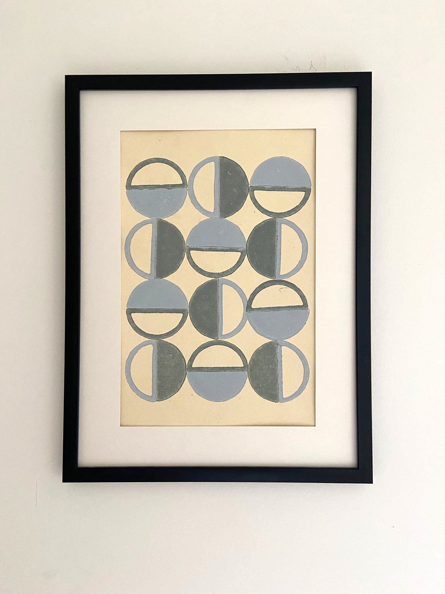 Wall Frame l Handblock printed artwork on handmade paper l 12" x 18"