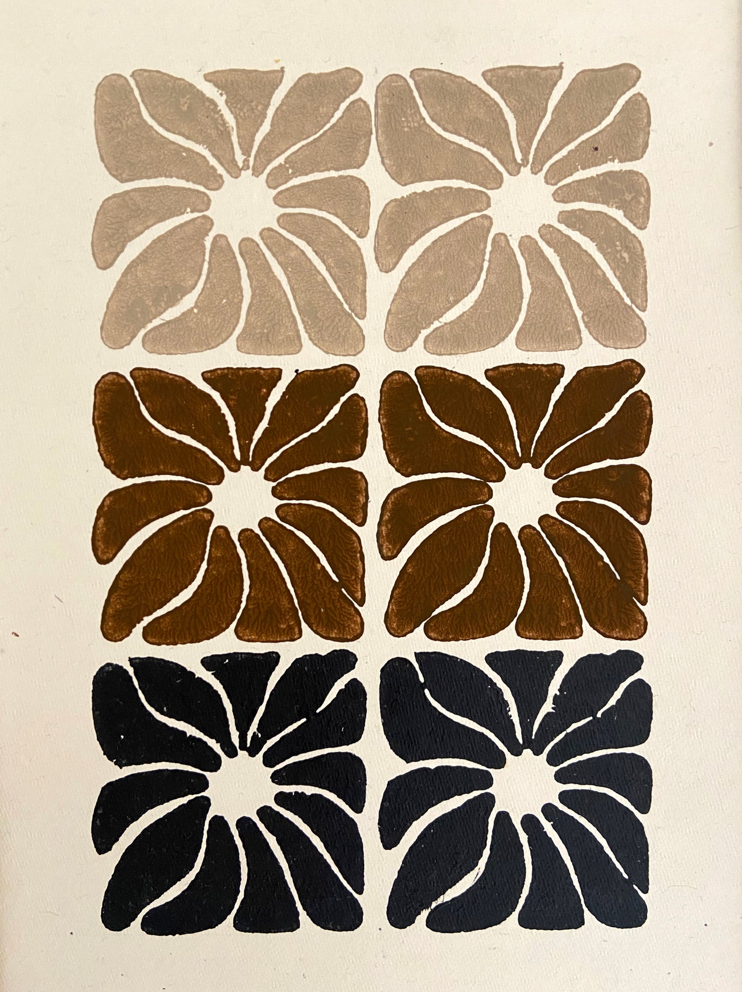 Wall Frame l Handblock printed artwork on handmade paper l 12" x 18"