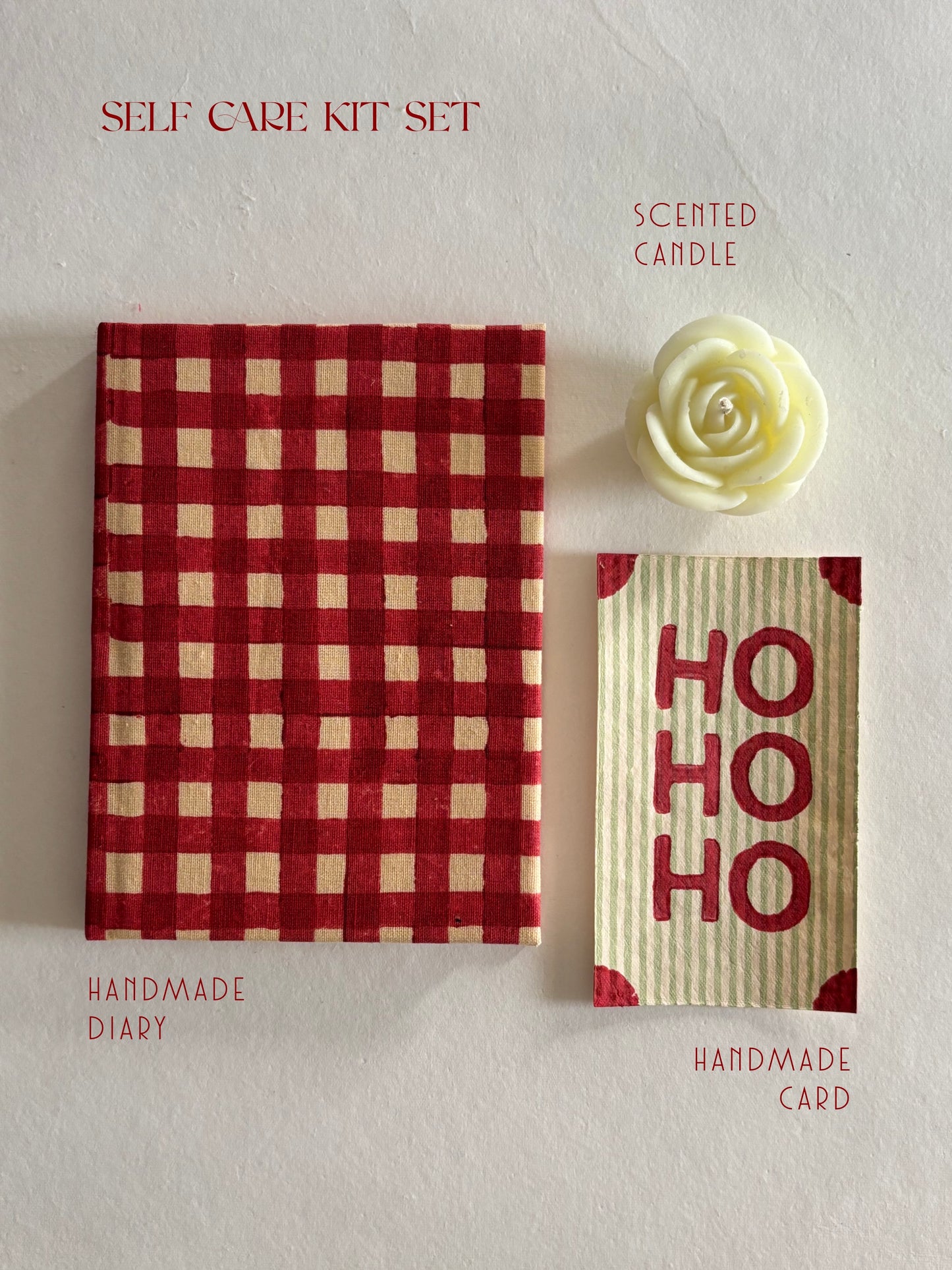 Red Checks Christmas Hamper - Festive Lifestyle Gift Box