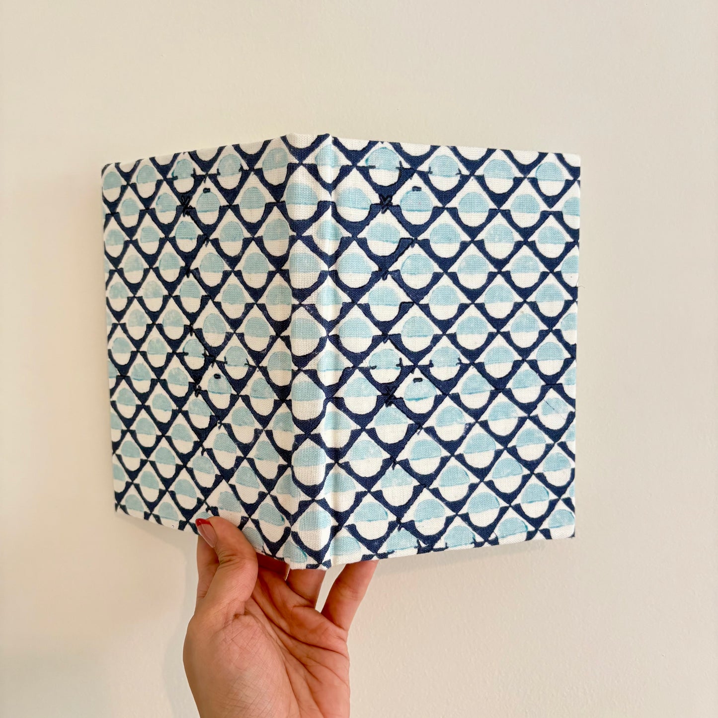 Handcrafted Sustainable A5 Diary Journal Notebook l Handmade Paper l Blue Mosaic