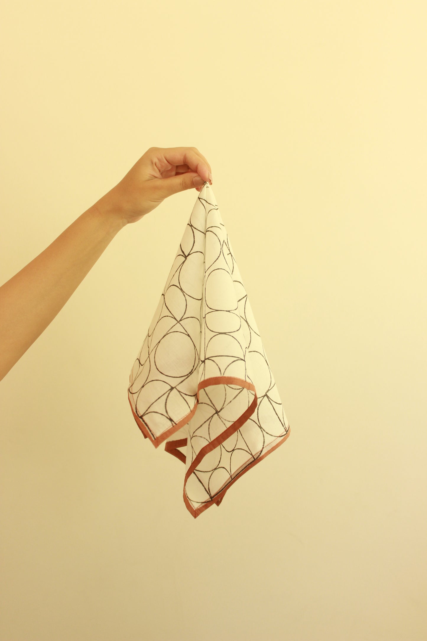 Cotton Square Scarf Bandana - Art Deco