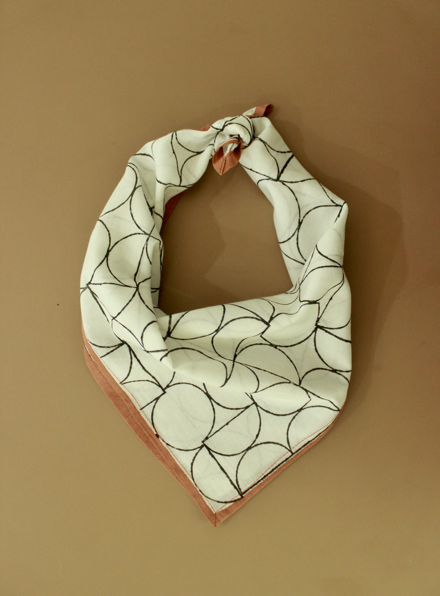 Cotton Square Scarf Bandana - Art Deco