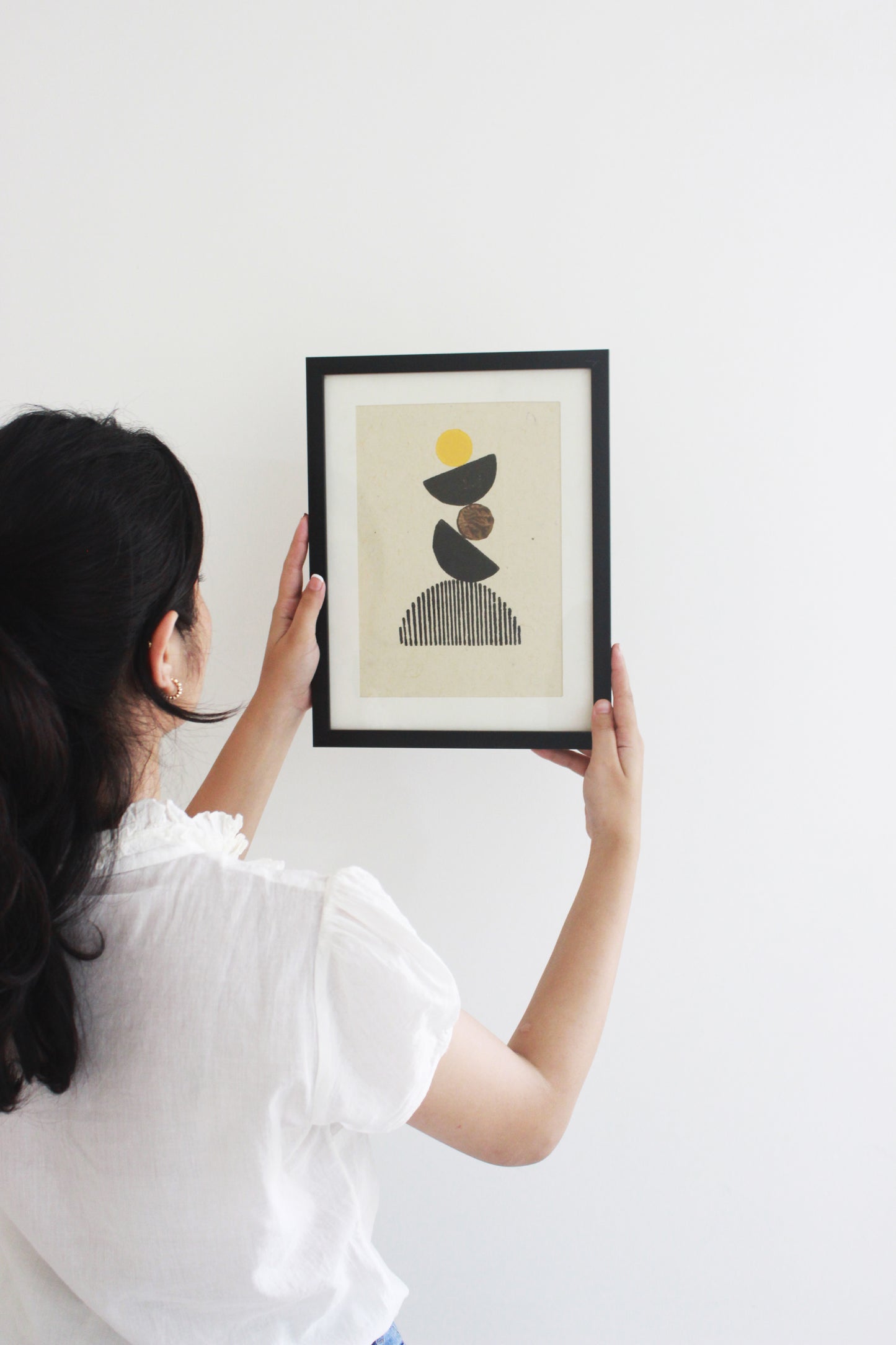 The Balancing - Handblock Art Print