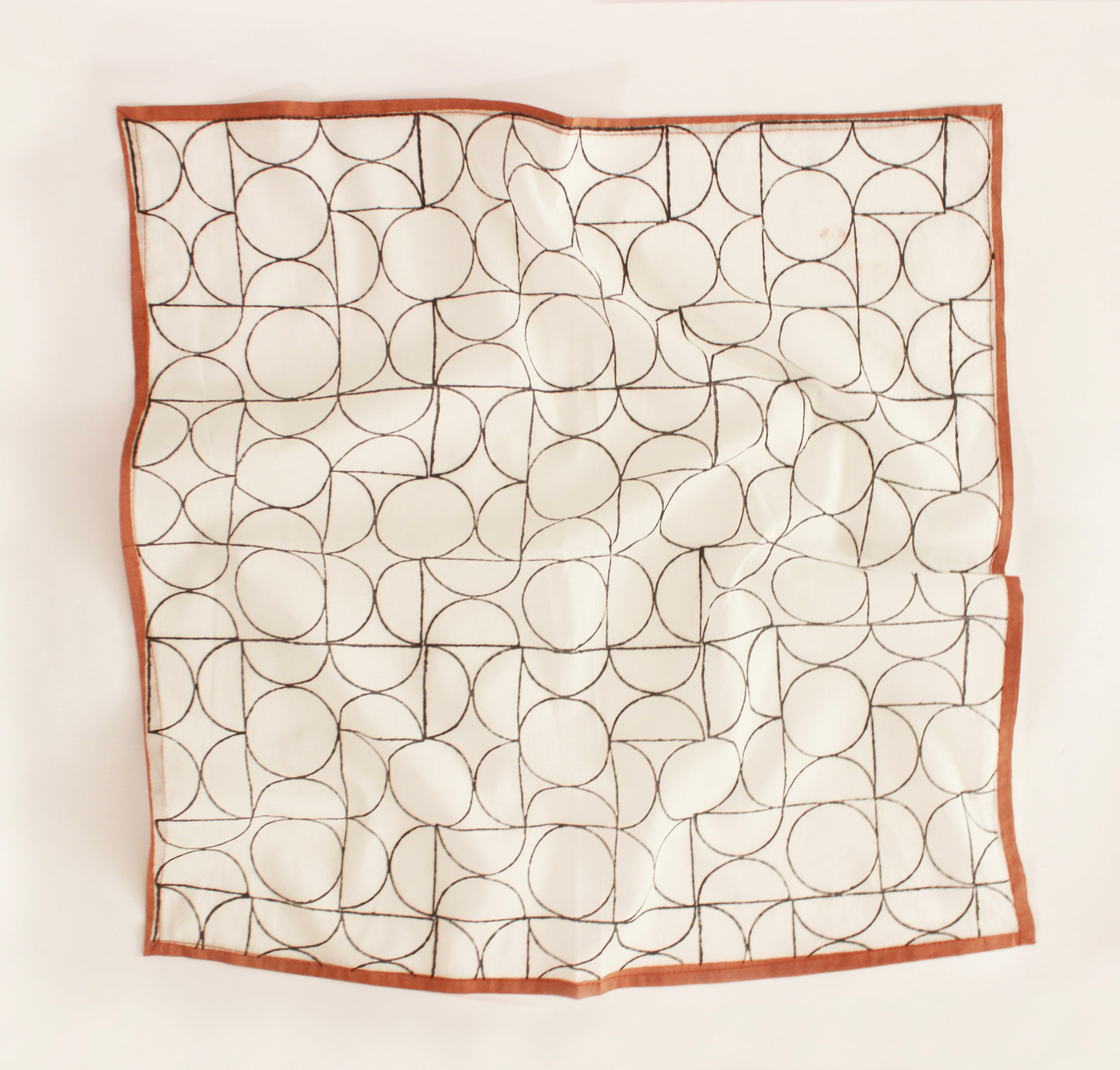 Cotton Square Scarf Bandana - Art Deco