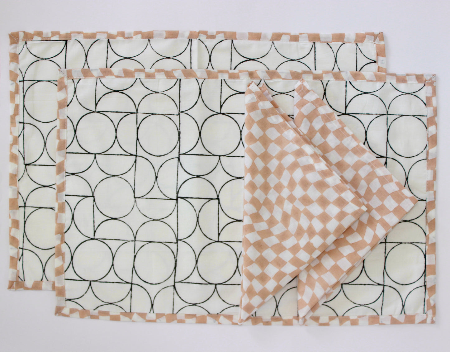 Sustainable Table Linen Set l Placemats & Napkin l Set of two
