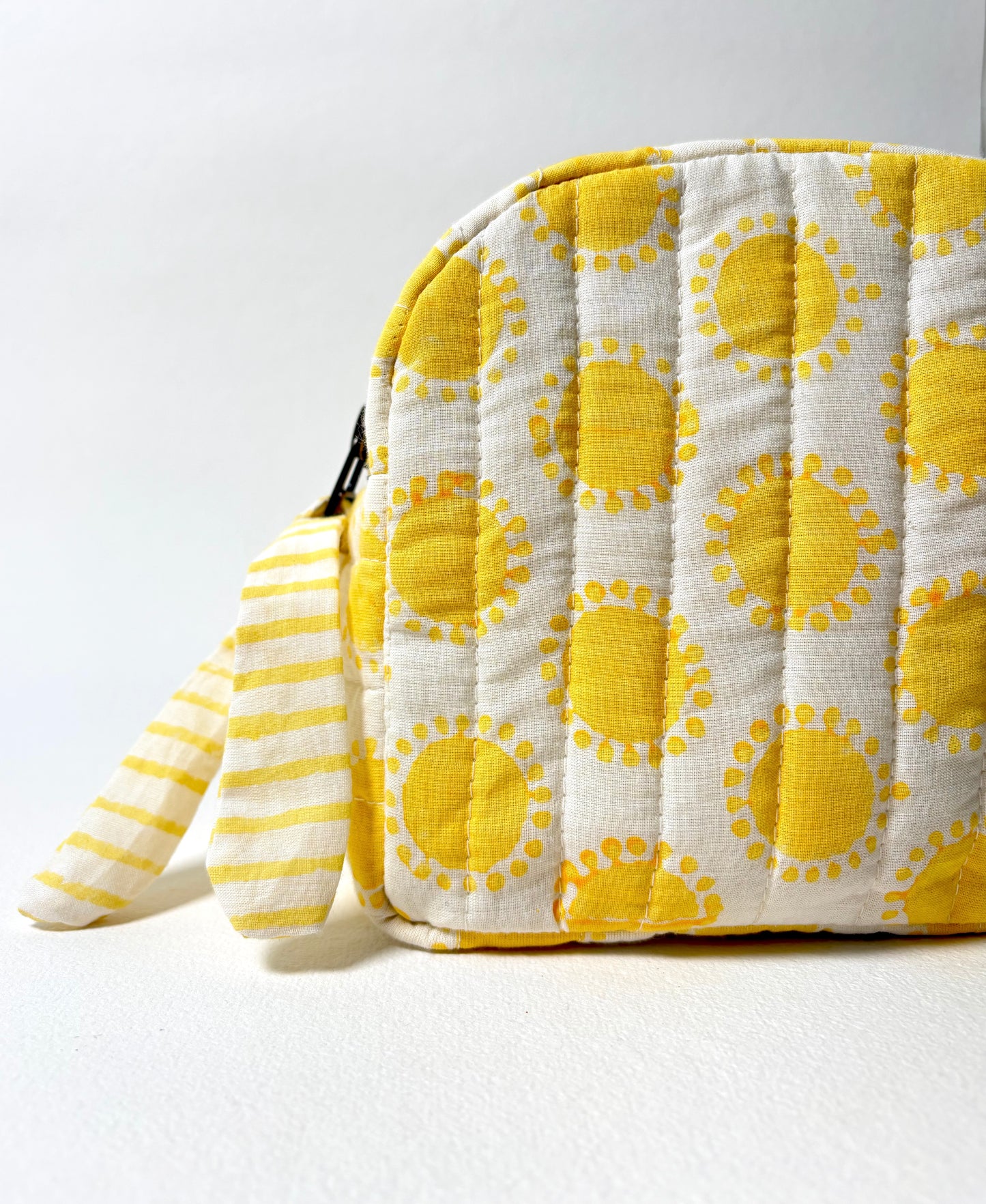 Quilted Cotton Travel Pouch l Golden Hour Classic Organizer Set