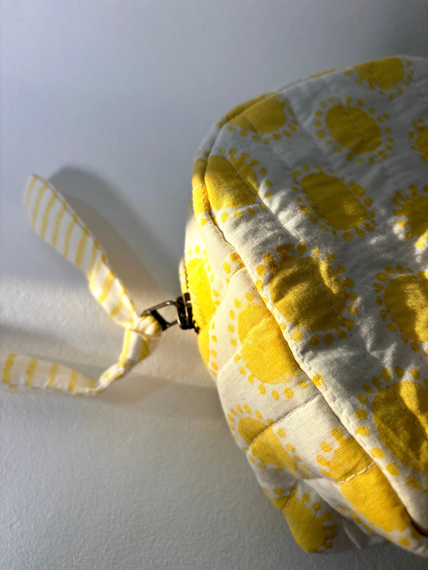 Quilted Cotton Travel Pouch l Golden Hour Classic Organizer Set