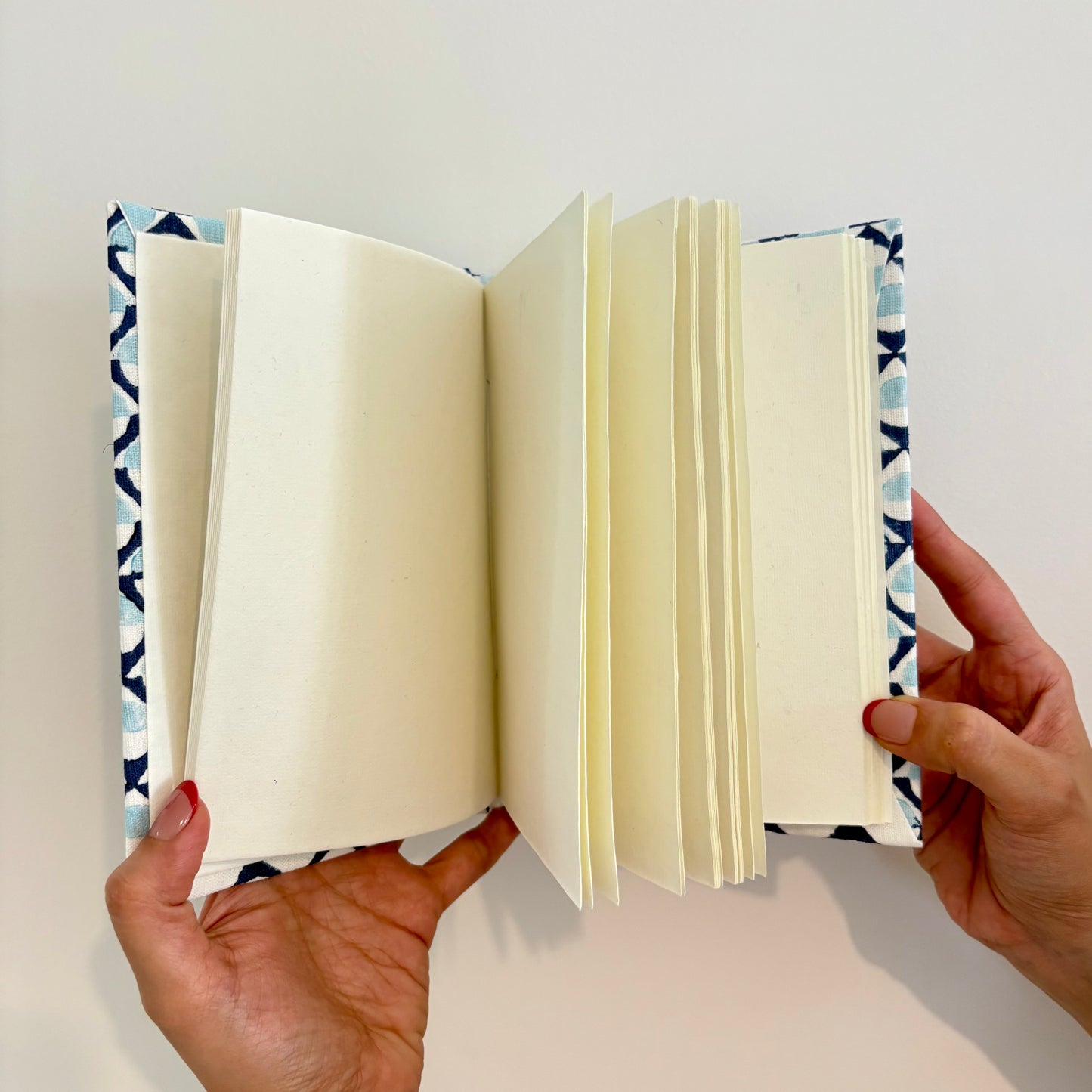Handcrafted Sustainable A5 Diary Journal Notebook l Handmade Paper l Blue Mosaic
