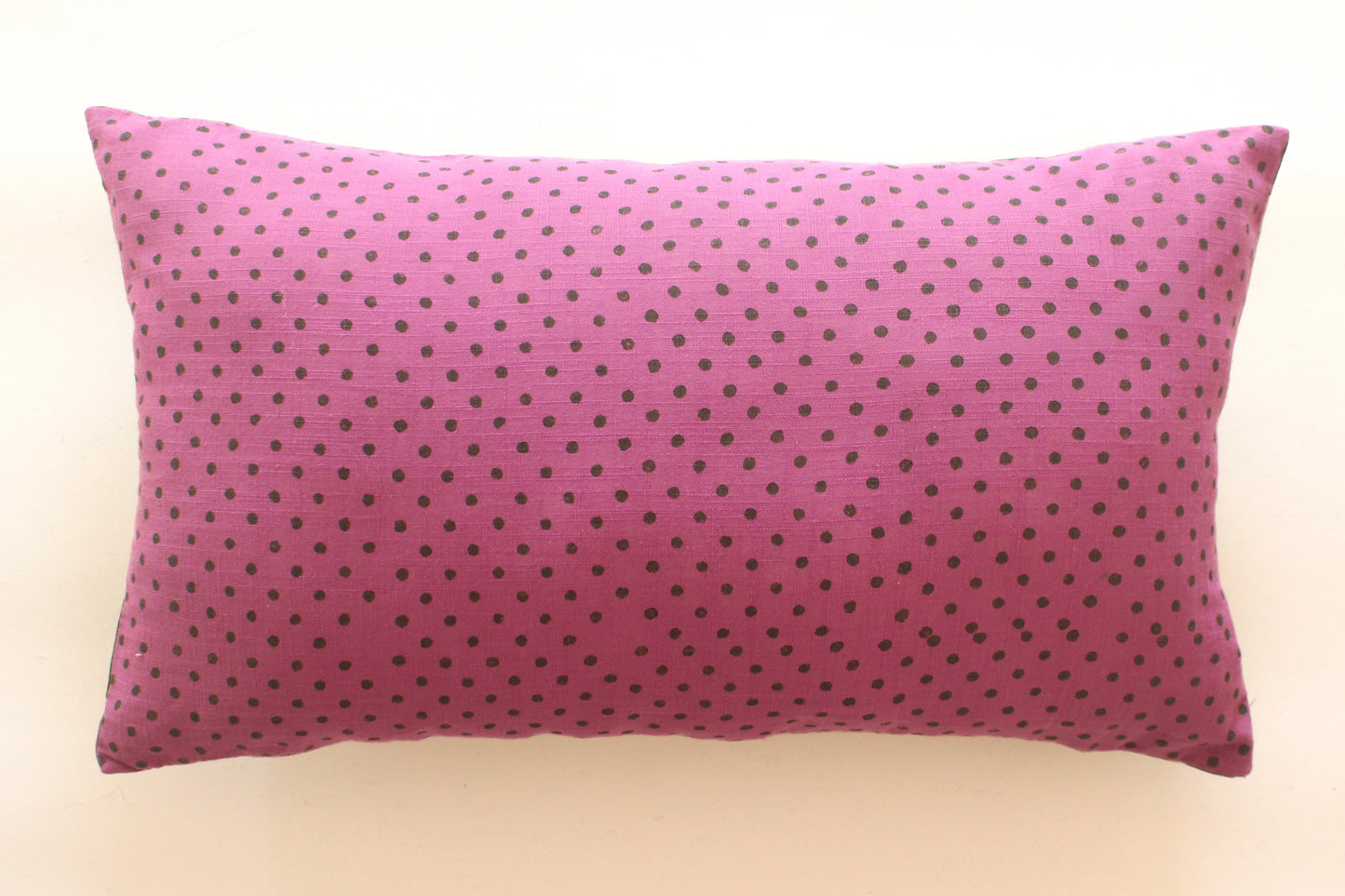 Green Tide-Dot Lumbar Cushion Cover | Modern Printed Cotton Lumbar Pillow Cover