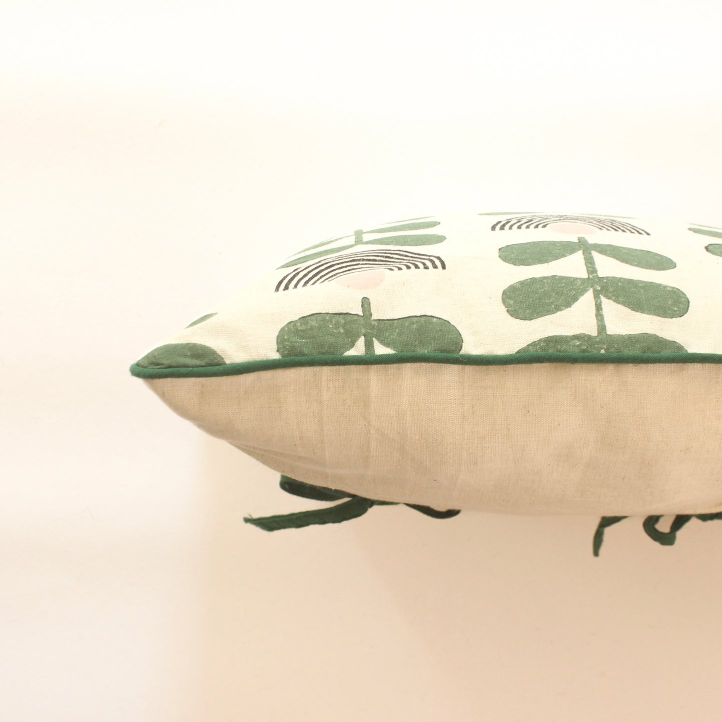 Modern Flower Cushion Cover | Botanical Printed Cotton Cushion Cover