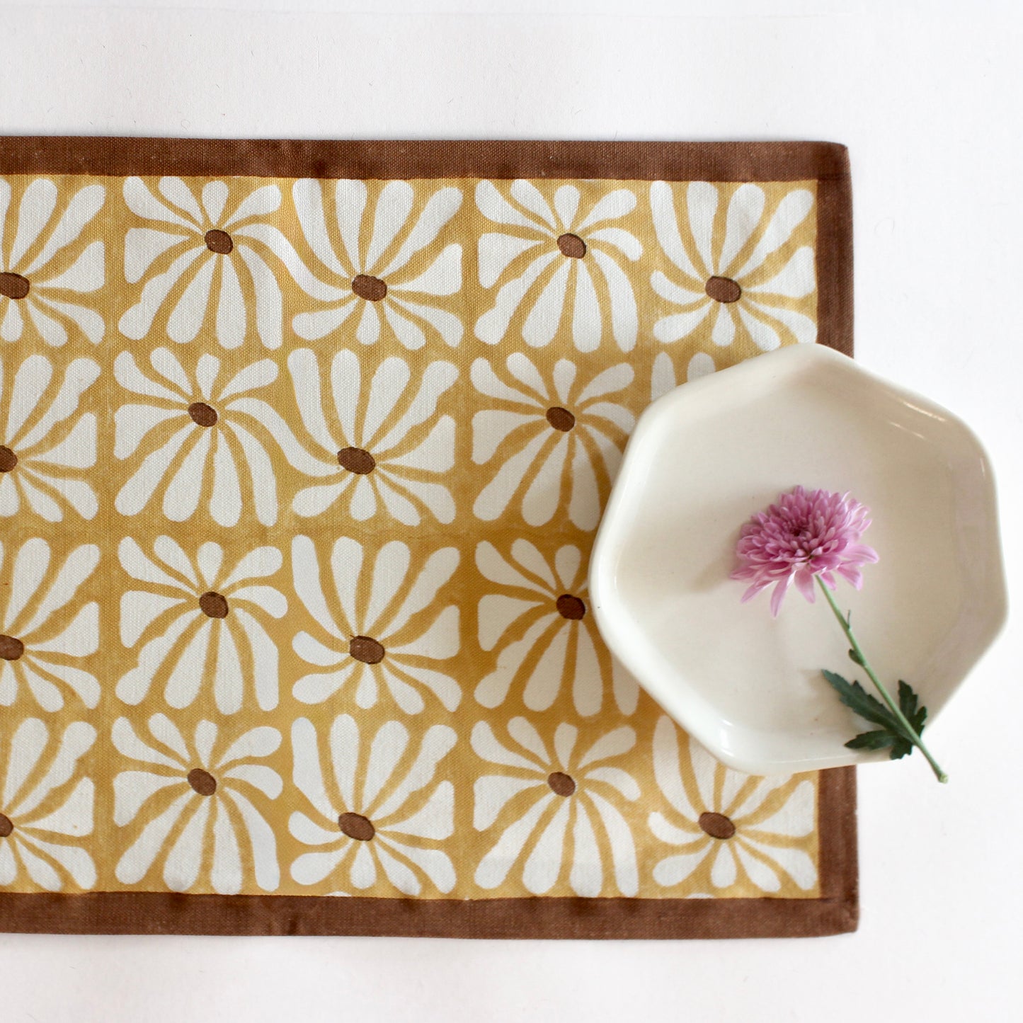 Geometric Flower Placemat | Set of two