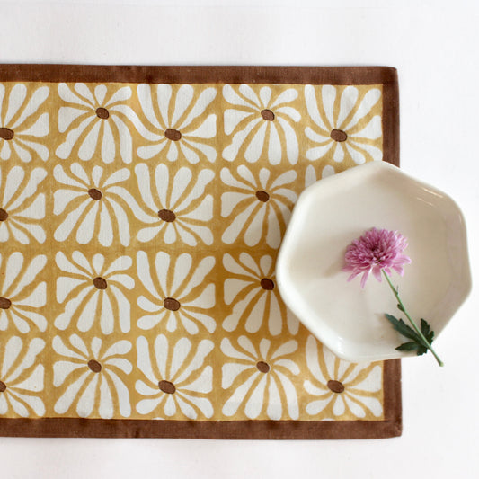 Geometric Flower Placemat | Set of two