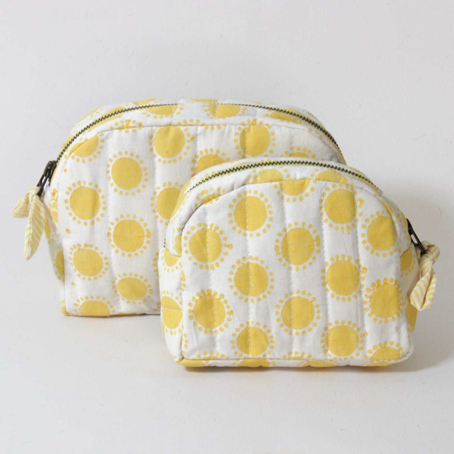 Quilted Cotton Travel Pouch l Golden Hour Classic Organizer Set