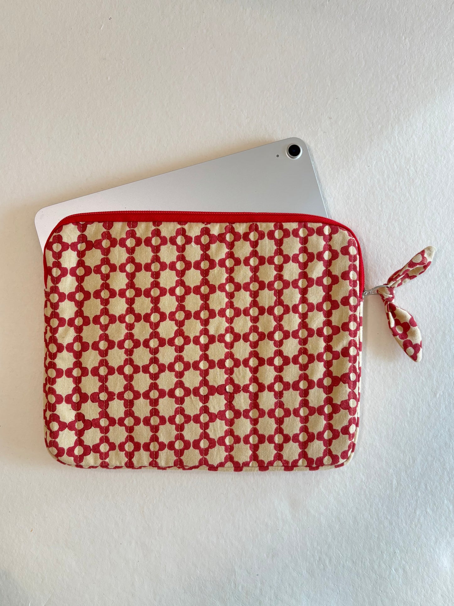 POUCH / iPAD SLEEVE + DIARY SET (RED)