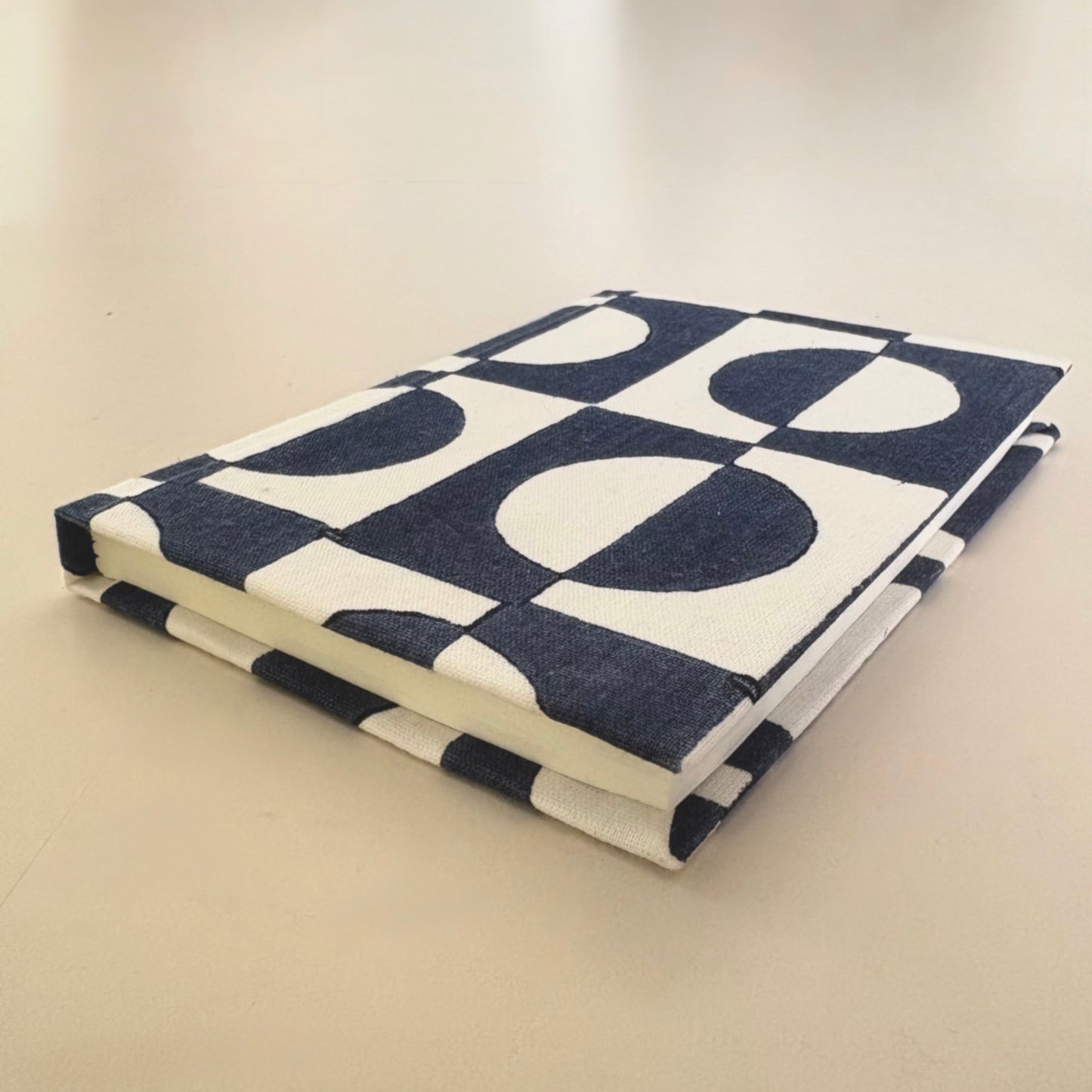 Handcrafted Sustainable A5 Diary Journal Notebook l Handmade Paper l Retro Checks