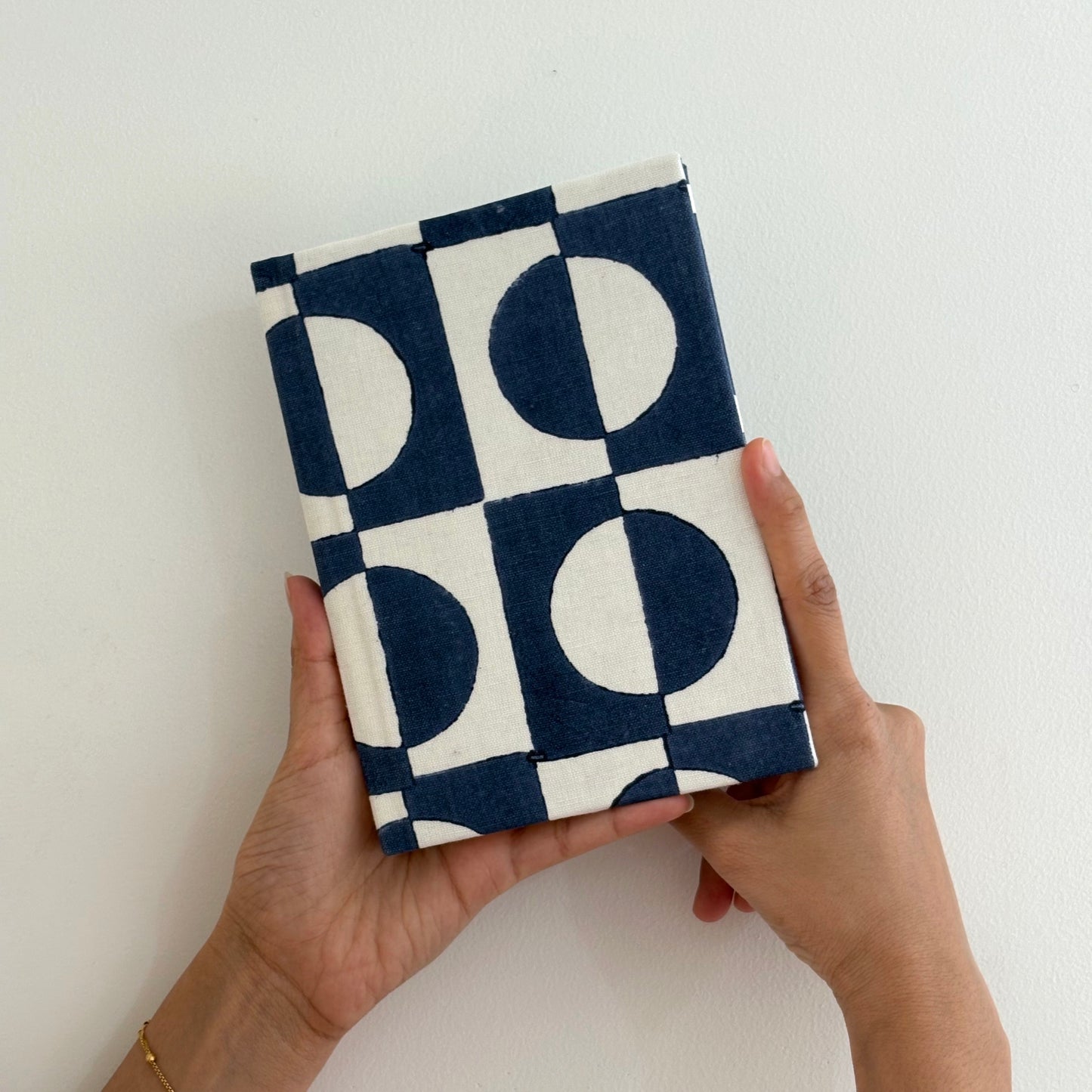 Handcrafted Sustainable A5 Diary Journal Notebook l Handmade Paper l Retro Checks