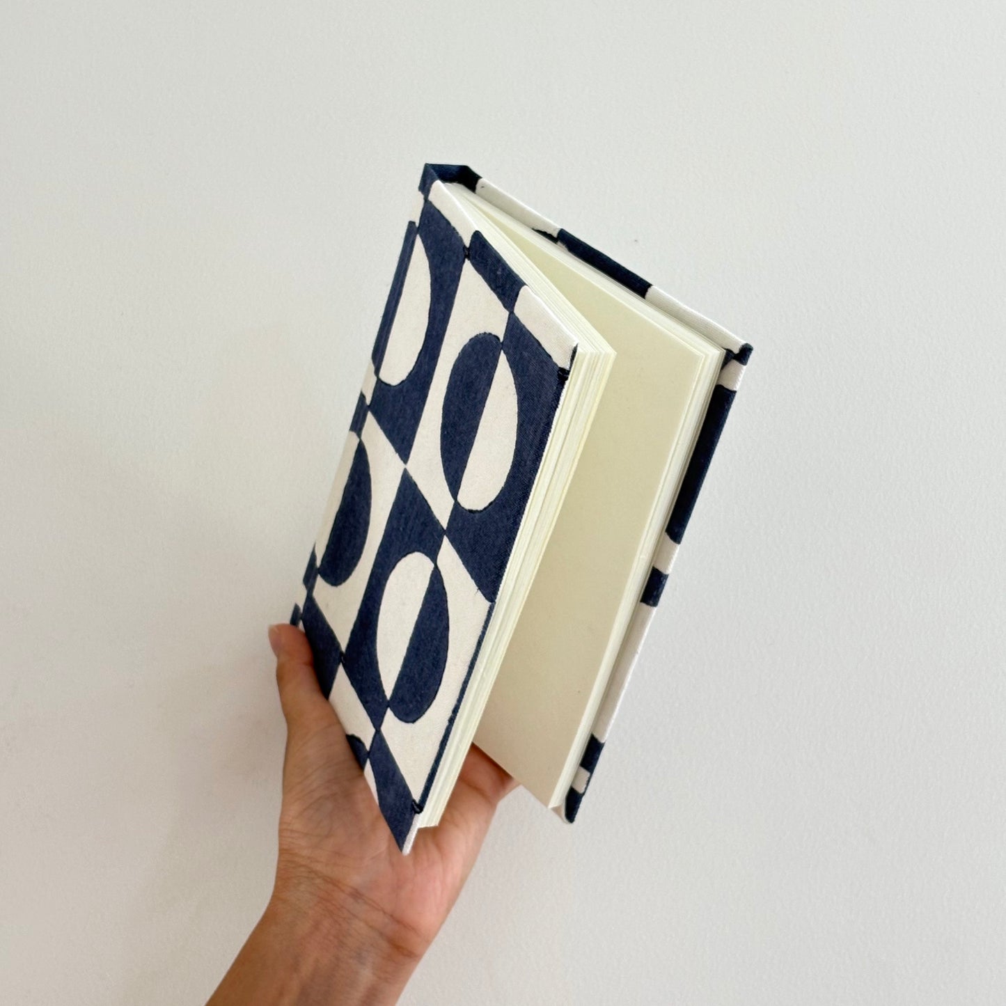 Handcrafted Sustainable A5 Diary Journal Notebook l Handmade Paper l Retro Checks