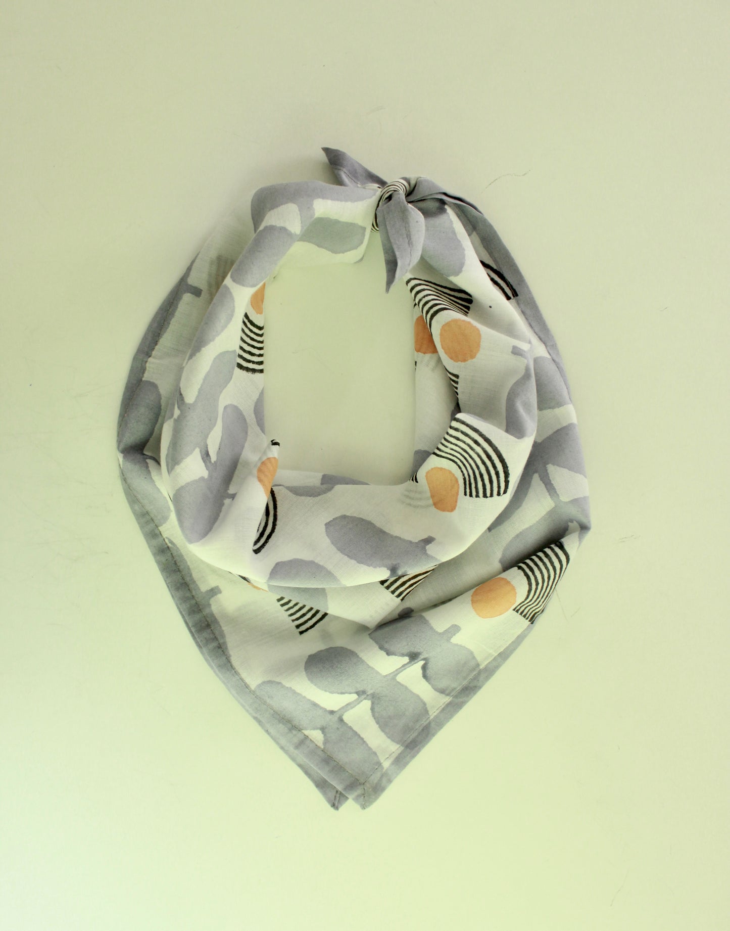 Cotton Square Scarf Bandana - Modern Floral