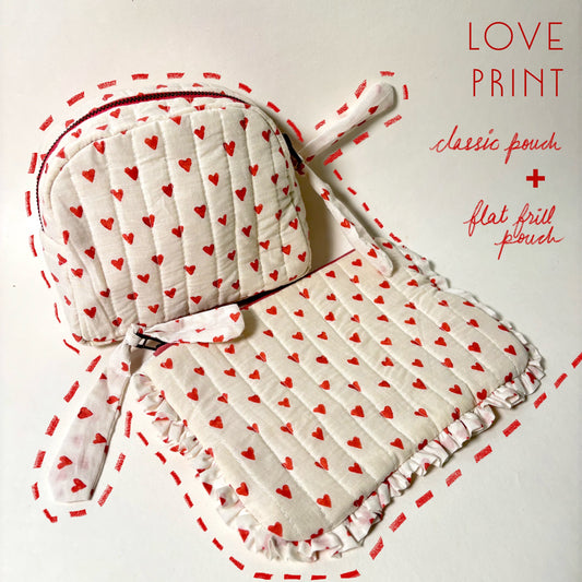 Sustainable Quilted Cotton Travel Pouch Set l Love Organisers